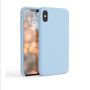 Iphone x sky blue silicone case